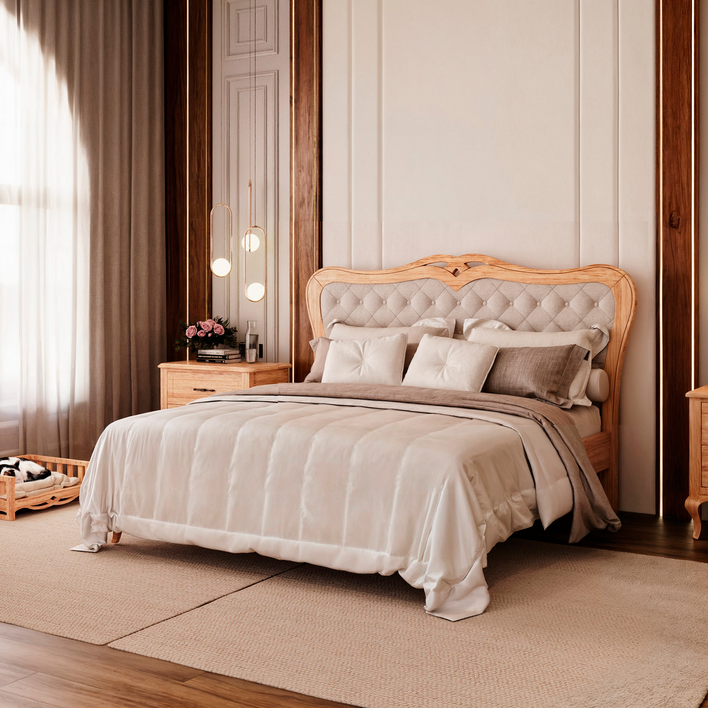 Cama Laços com Capitonê